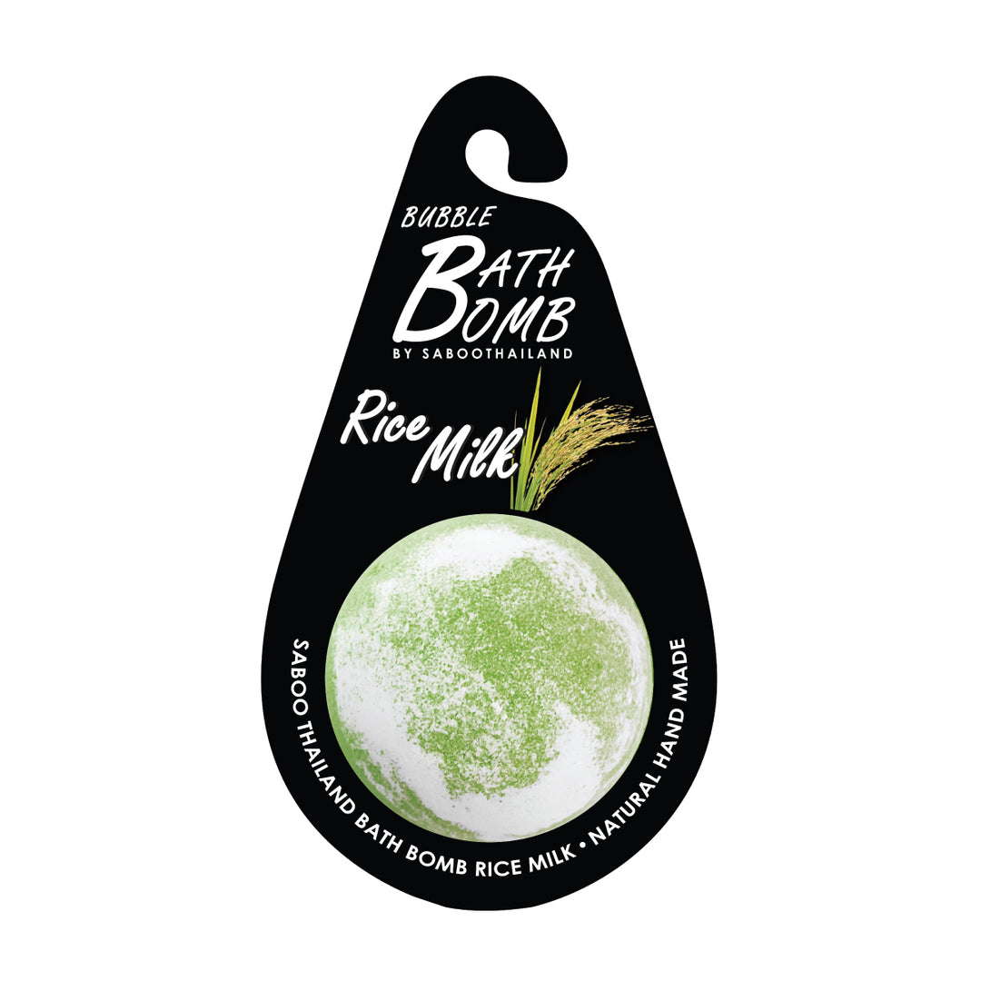 Bubble Bath Bomb - Black Package - 150g - Rice Milk