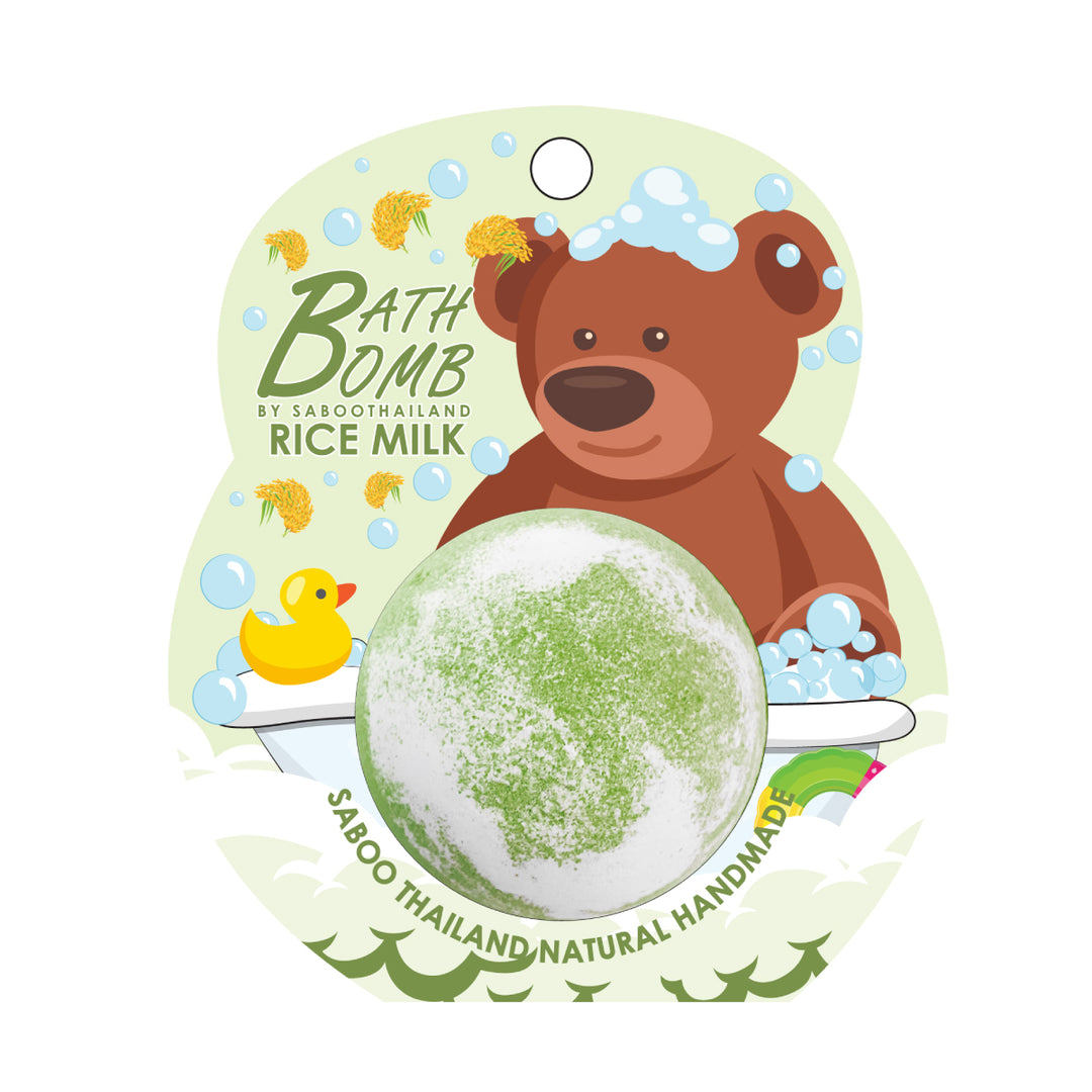 Bubble Bath Bomb - Bear Package - 150g - Rice Mlik