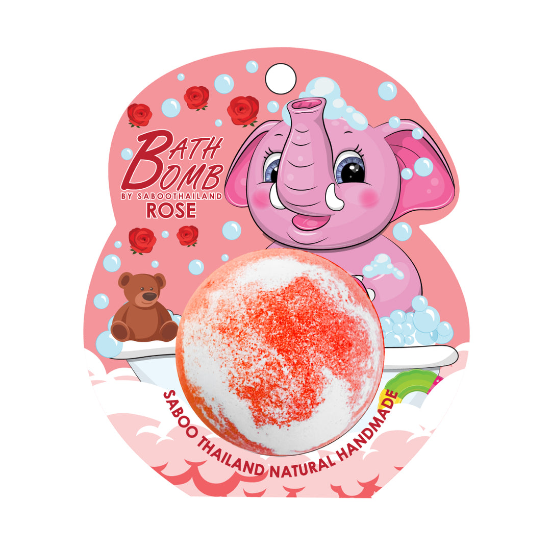 Bubble Bath Bomb - Elephant Package - 150g - Rose