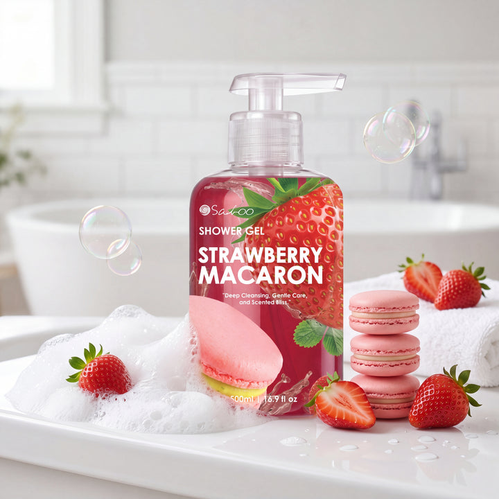 SHOWER GEL 500ML - STRAWBERRY MACARON