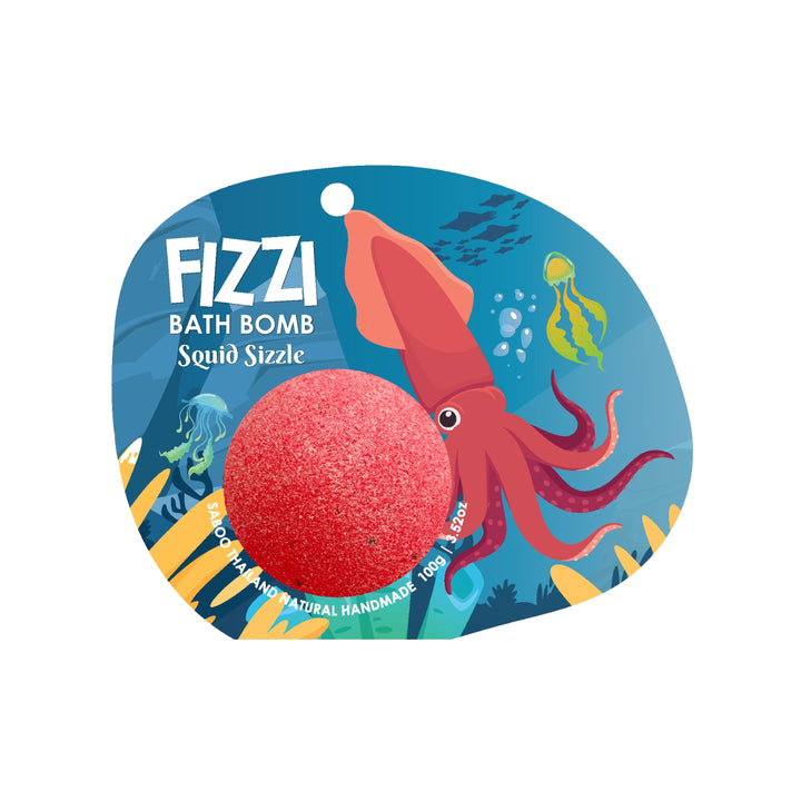 Fizzy Bath Bomb - Sea Animal Package - 100g - Squid Sizzle