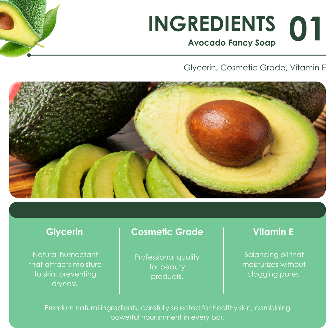 Natural Fancy Soap - 100g - Avocado