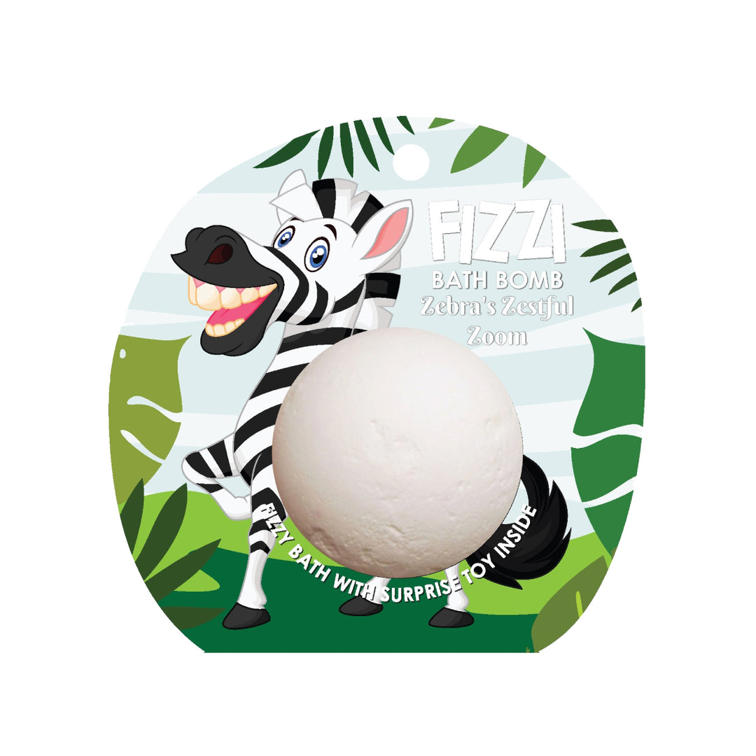 Fizzy Bath Bomb - Jungle Package - 100g - Zebra's Zestful Zoom