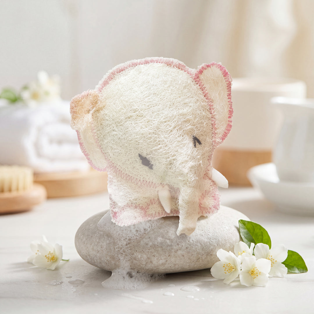 Natural Luffa - Elephant Soap Inside - 50g - Jasmine