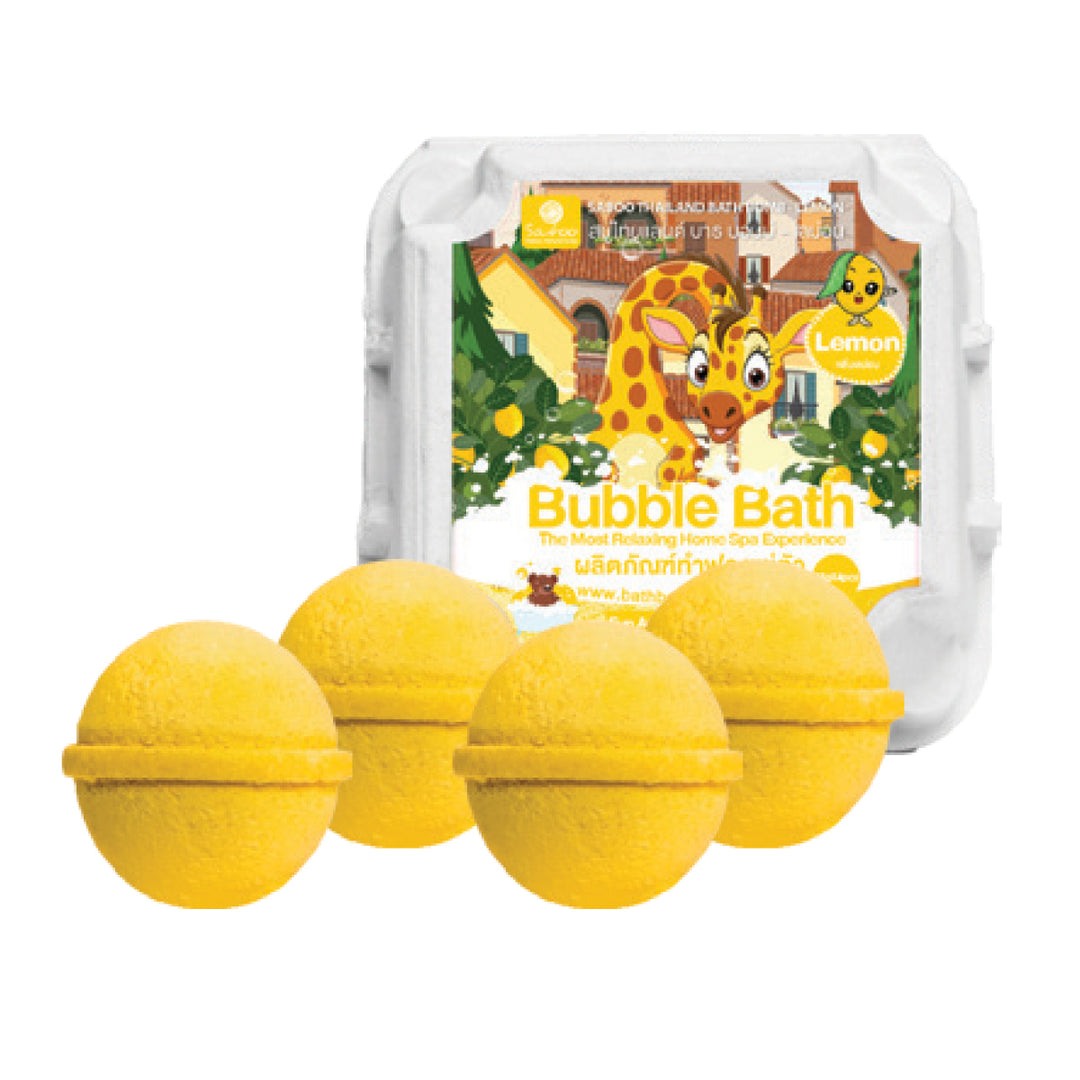 Bubble Bath Bomb - 4PCS Package - 150g - Lemon